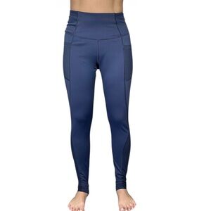 4/$20 All in Motion High Rise Pocket Leggings Blue Athletic Tight Ankle Length M